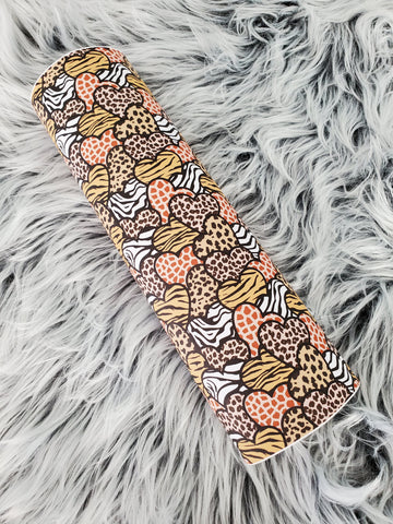 Hearts Cheetah Faux Leather